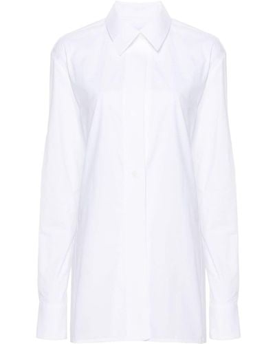 16Arlington Teverdi Cotton-poplin Shirt - Women's - Cotton - White