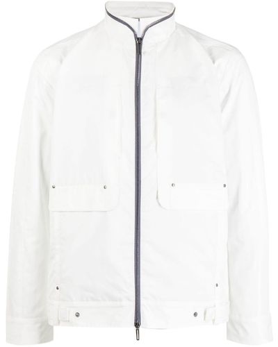 Private Stock The Bureau Stand-up Collar Jacket - White