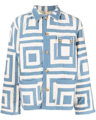 Bode White House Steps Steppjacke - Blau