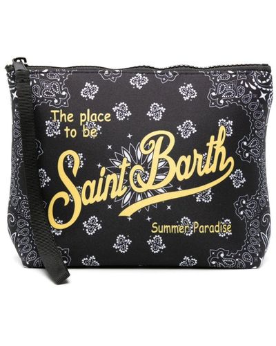 Mc2 Saint Barth Bandana-print Wash Bag - ブラック