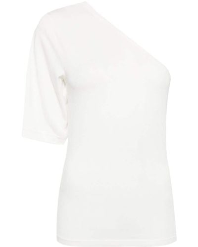 Thom Krom One-shoulder Soft-jersey Top - White
