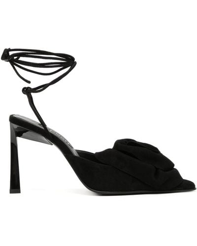 Senso Ottilie 90mm Lace-up Suede Sandals - Black