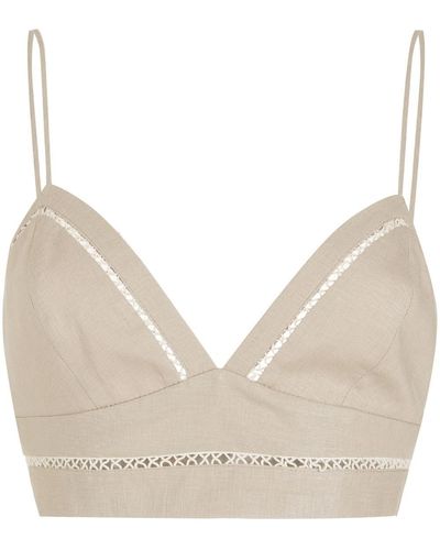 Martha Medeiros Cropped Top - Naturel