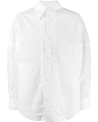 Thom Browne Ripstop-Hemd im Oversized-Look - Weiß