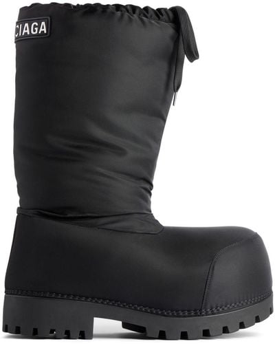 Balenciaga Alaska Nylon Ankle Boots - Black