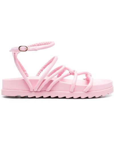Chiara Ferragni Cable Strappy Flat Sandals - Pink