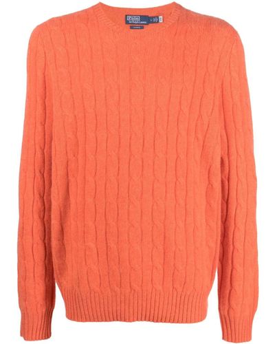 Polo Ralph Lauren Cable-knit Cashmere Sweater - Orange