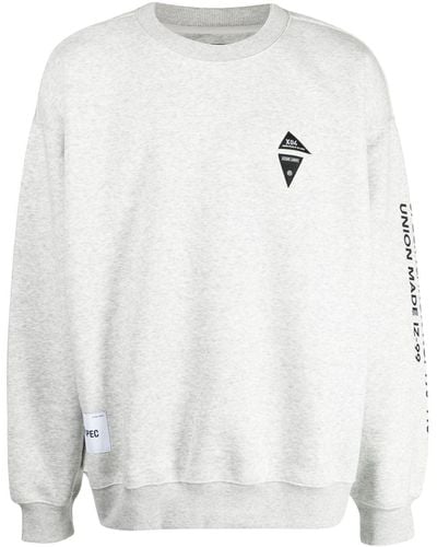 Izzue Logo-print Crew-neck Sweater - White