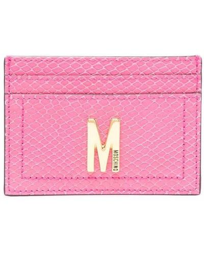 Moschino カードケース - ピンク