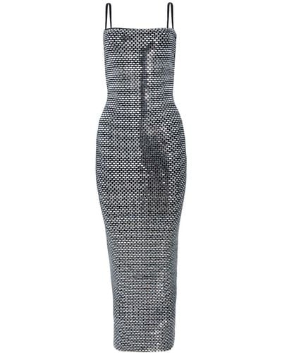 retroféte Kyree Embellished-knit Dress - Gray