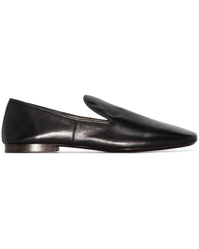 Lemaire Square Toe Loafers - Black