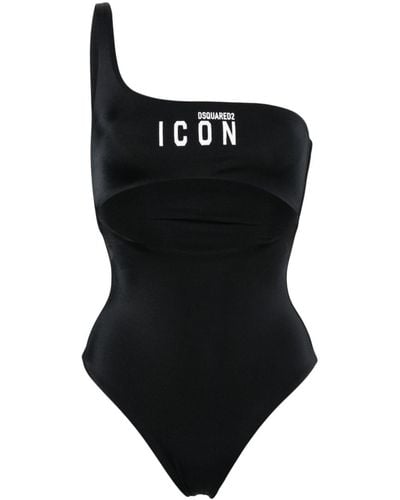 DSquared² Be Icon Cut-out Swimsuit - Black