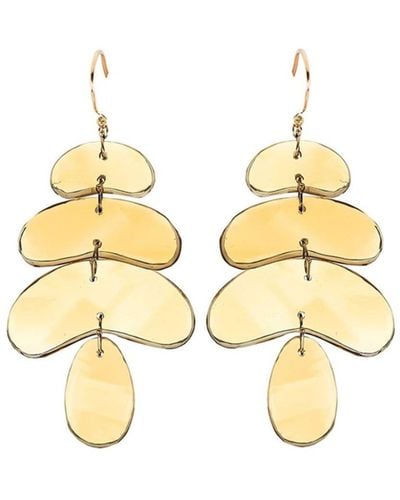Ten Thousand Things 18kt Yellow Gold Totem Citrine Earrings - Metallic