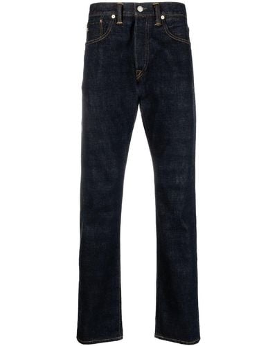 RRL Schmale Jeans im Five-Pocket-Design - Blau
