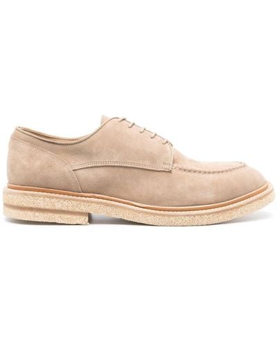 Eleventy Suede Boat Shoes - Pink
