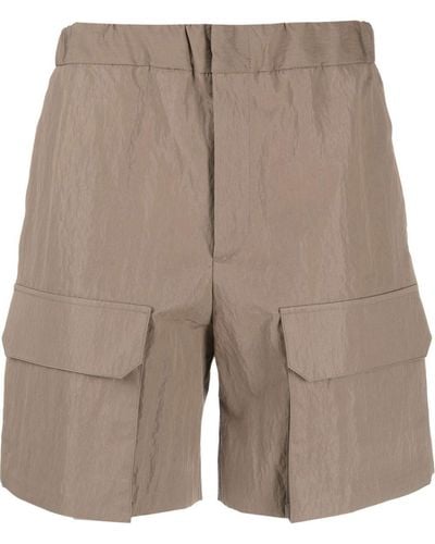 Fendi Cotton-blend Cargo Shorts - Natural