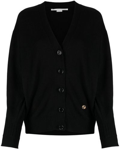 Stella McCartney Vest Met Geborduurd Logo - Zwart