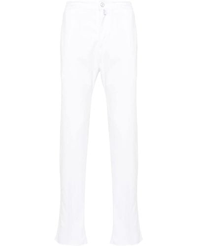 Kiton Elasticated-waist Pants - White