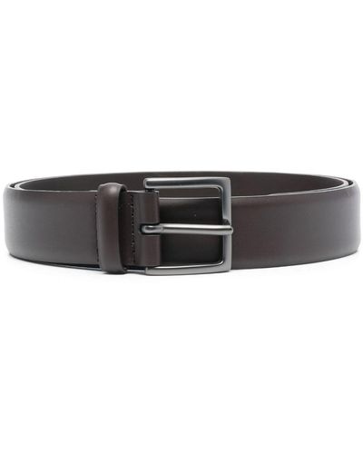 Orciani Buckle-fastening Leather Belt - Black