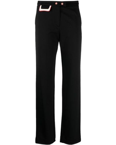 Casablanca Geplooide Pantalon - Zwart