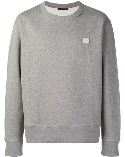 Acne Studios Fairview Face Sweatshirt - Grey