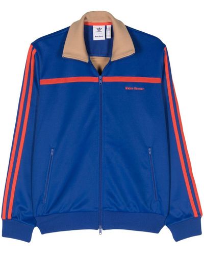adidas X Wales Bonner zip-up track jacket - Blau