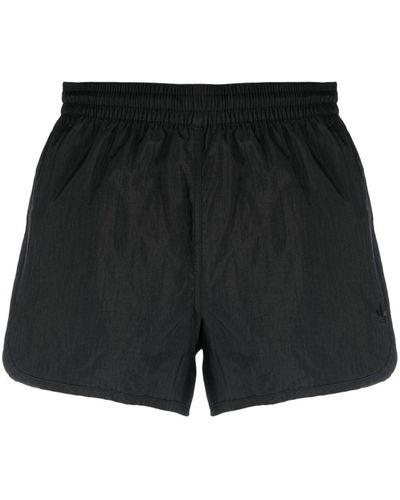 adidas Pantalones cortos de deporte con logo bordado - Negro