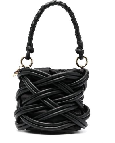 Rosantica Liane Leather Bucket Bag - Black