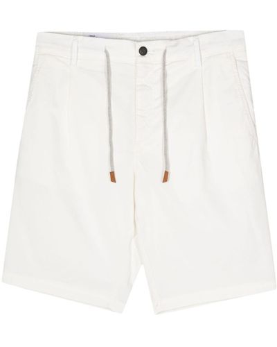 Eleventy Pleat-detail Shorts - White