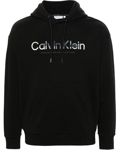 Calvin Klein Sudadera con capucha y logo - Negro