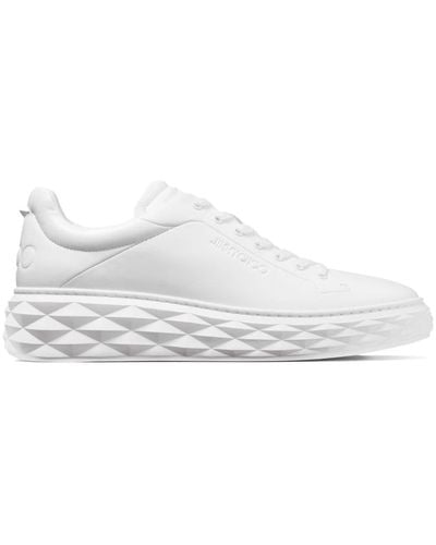 Jimmy Choo Diamond Maxi Low-top Sneakers - White