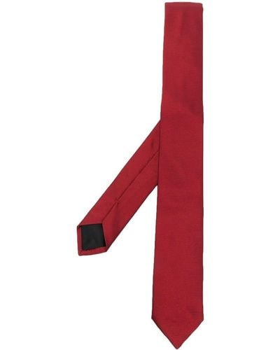 Givenchy Cravatta con placca logo - Rosso