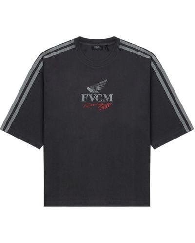 FIVE CM Logo-print Cotton T-shirt - Black
