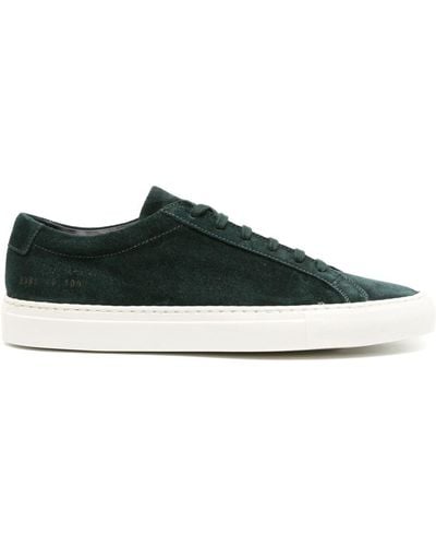 Common Projects Lace-up Suede Trainers - Green