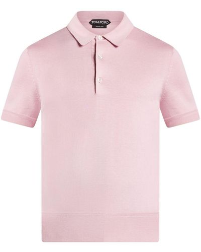 Tom Ford ショートスリーブ ニットポロシャツ - ピンク
