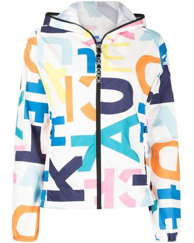 Save The Duck Astrea Graphic-print Hooded Jacket - White