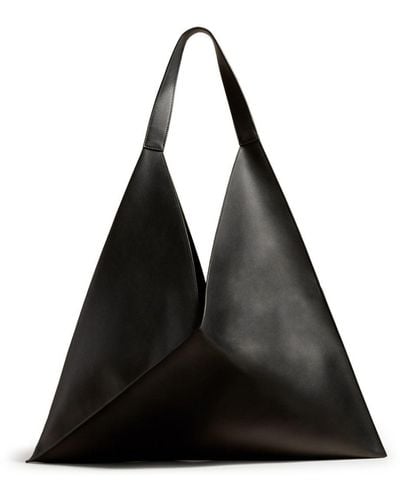 Khaite The Sara Leather Tote Bag - Black