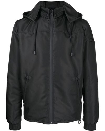 Lanvin Graphic-print Hooded Jacket - Black