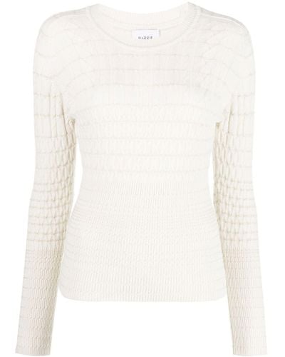 Barrie Cable-knit Cashmere Jumper - White