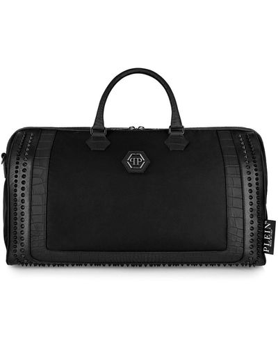 Philipp Plein Shopper Met Logoplakkaat - Zwart