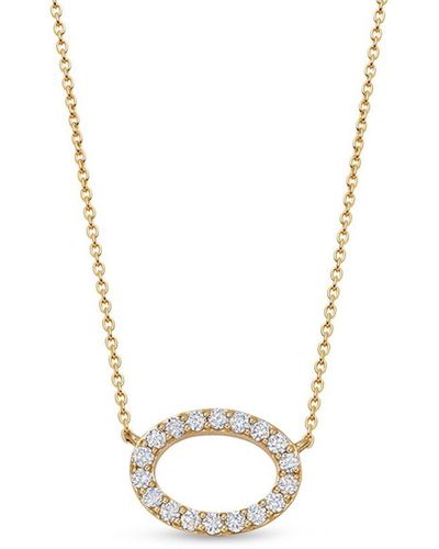 Astley Clarke 14kt Yellow Gold Halo Pendant Necklace - Metallic