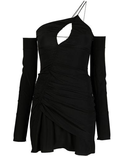 N°21 Cold-shoulder Design Mini Dress - Black