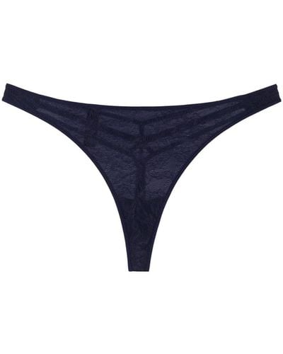 Marlies Dekkers Space Odyssey Strappy Thong - Blue