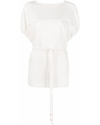 Proenza Schouler Belted Short-sleeve T-shirt - White