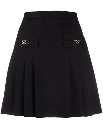 Sandro Rebeca Pleated Mini Skirt - Black