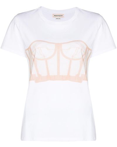 Alexander McQueen T-shirt Met Print - Meerkleurig