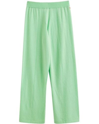 Chinti & Parker Pantalon en maille fine à coupe ample - Vert