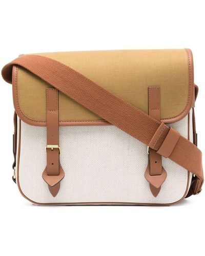 Mackintosh L/uniform Colour-block Crossbody Bag - Natural