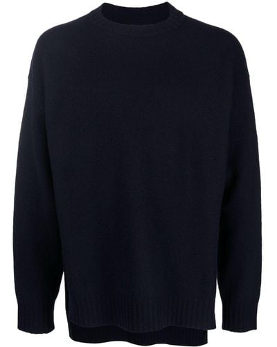 Jil Sander Drop-shoulder Long-sleeve Sweater - Blue
