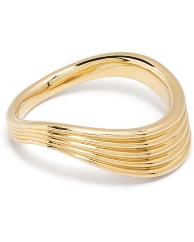 Fernando Jorge 18kt Yellow Gold Stream Wave Ring - Metallic